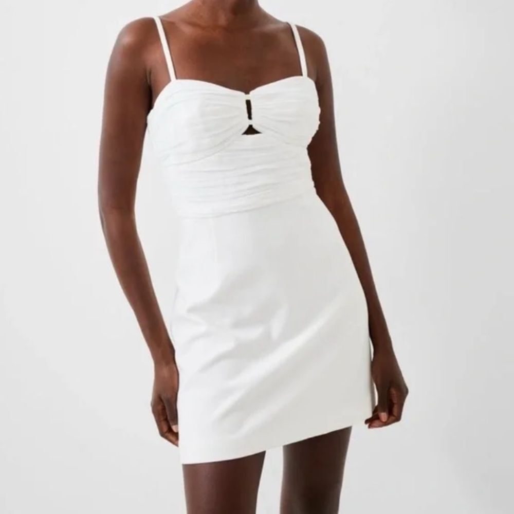 FRENCH CONNECTION Dress NWT REVOLVE Whisper Cami Mini Summer White Size 10